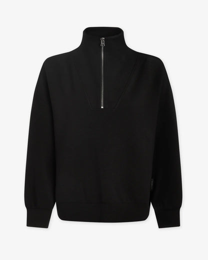 HAWLEY HALF ZIP - BLACK