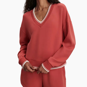 BLITHE CROPPED SWEAT - BAKED APPLE
