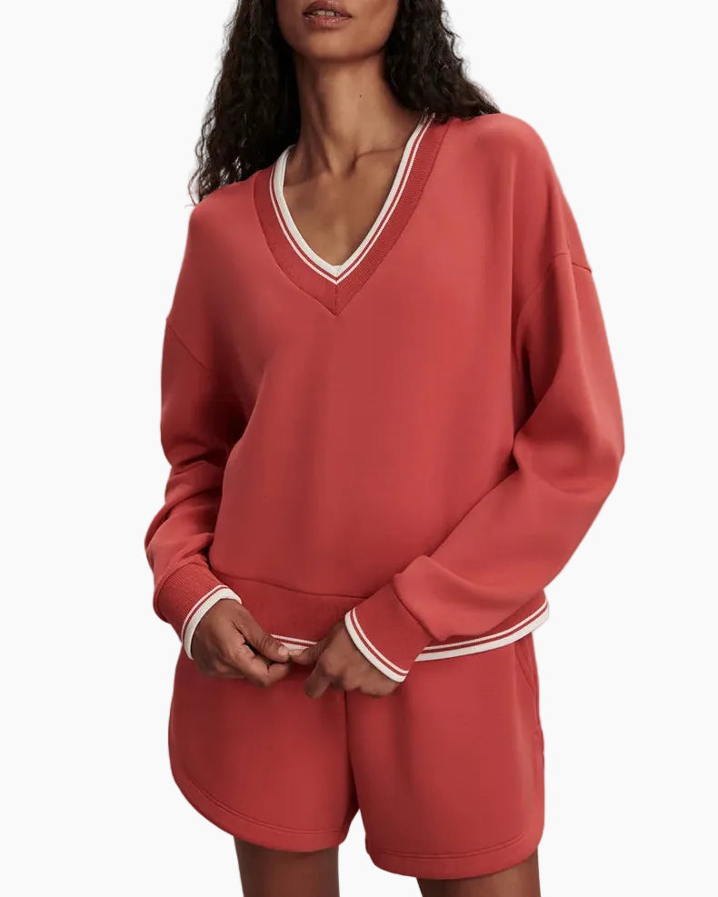 BLITHE CROPPED SWEAT - BAKED APPLE