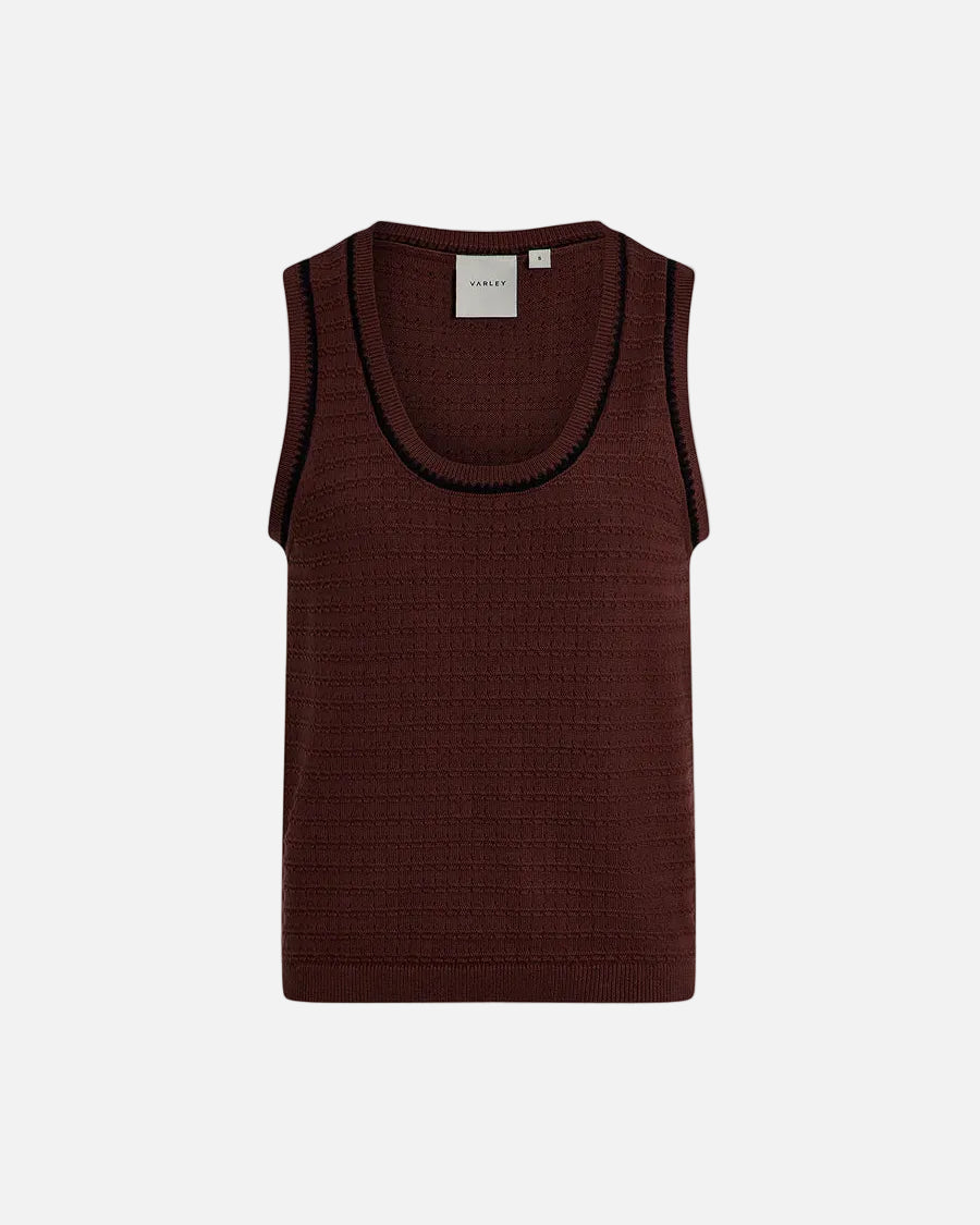 GIDEON KNIT TANK - IRONWOOD