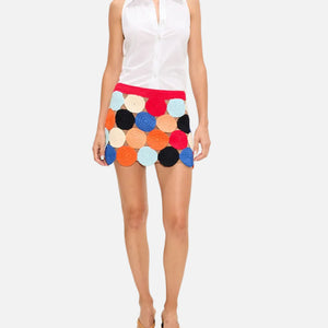 BEEP BEEP MINI SKIRT - CONFETTI