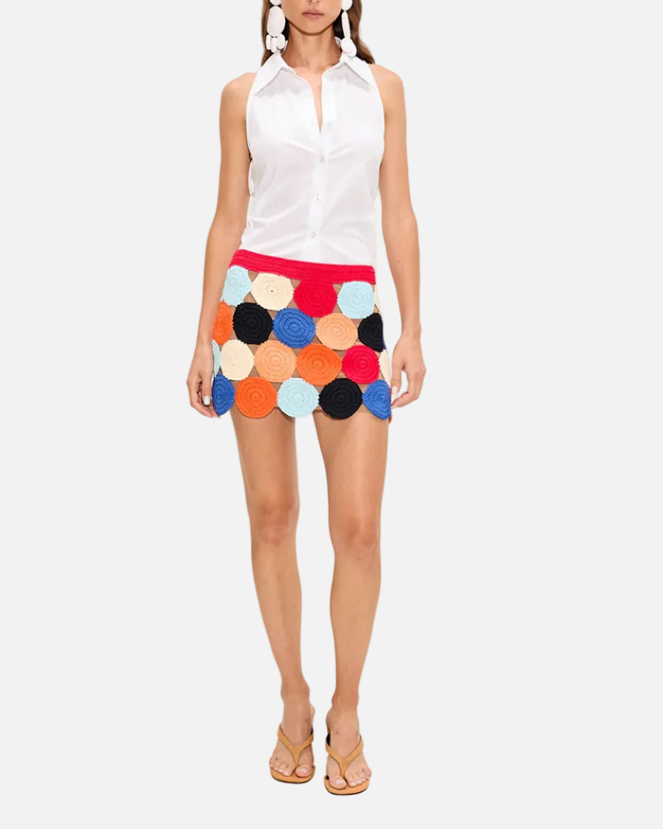 BEEP BEEP MINI SKIRT - CONFETTI