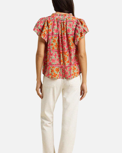VIOLETTE BLOUSE - BOTANIC TILE