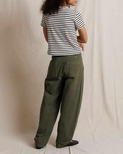CARTER STRIPED TEE - NATURAL BLACK STRIPE