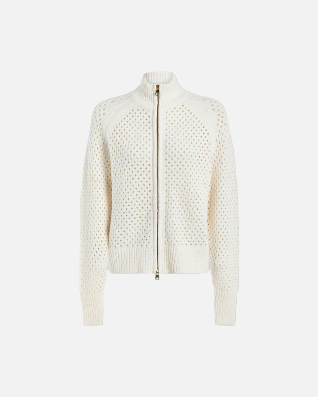 MANDY BOUCLE KNIT JACKET - COCONUT MILK
