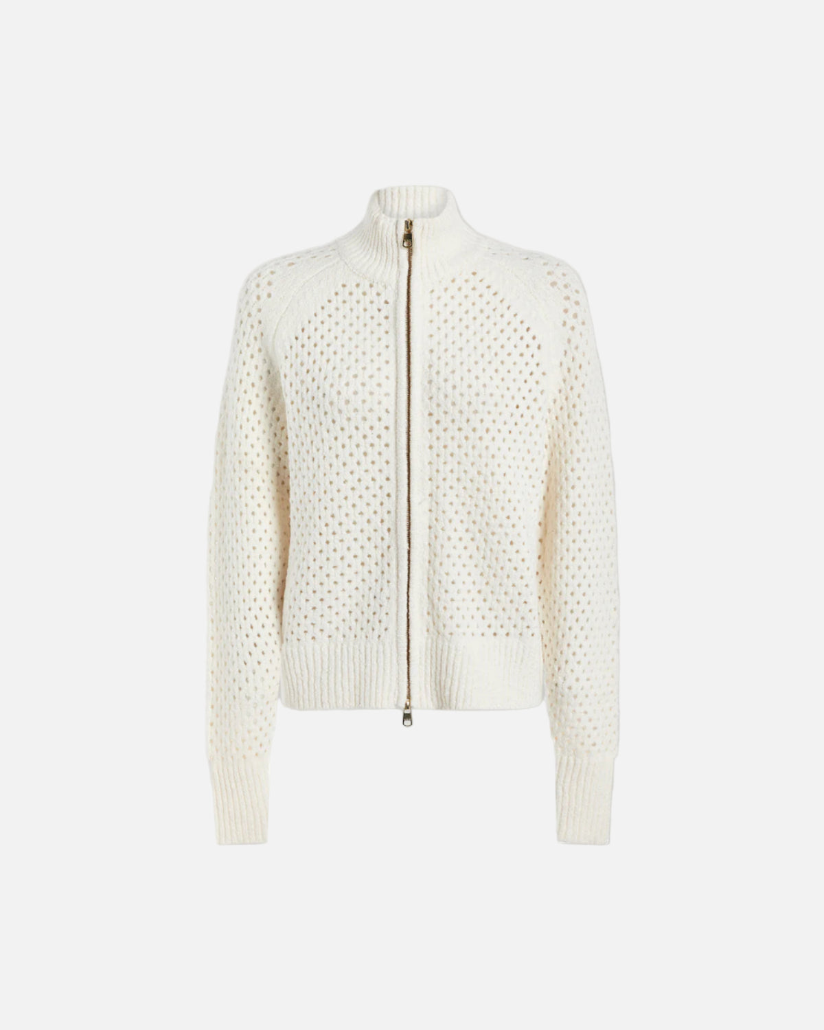 MANDY BOUCLE KNIT JACKET - COCONUT MILK
