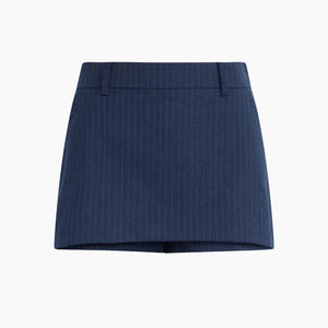 THE SPENCER SKORT - MARINE PINSTRIPE