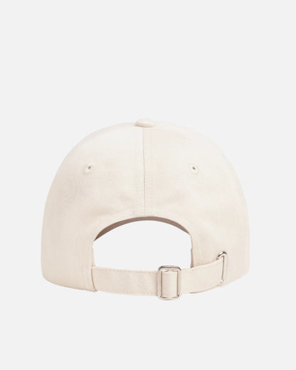 ALL CAPS LOGO BASEBALL CAP - KHAKI/COFFEE