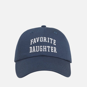ALL CAPS LOGO BASEBALL CAP - NAVY