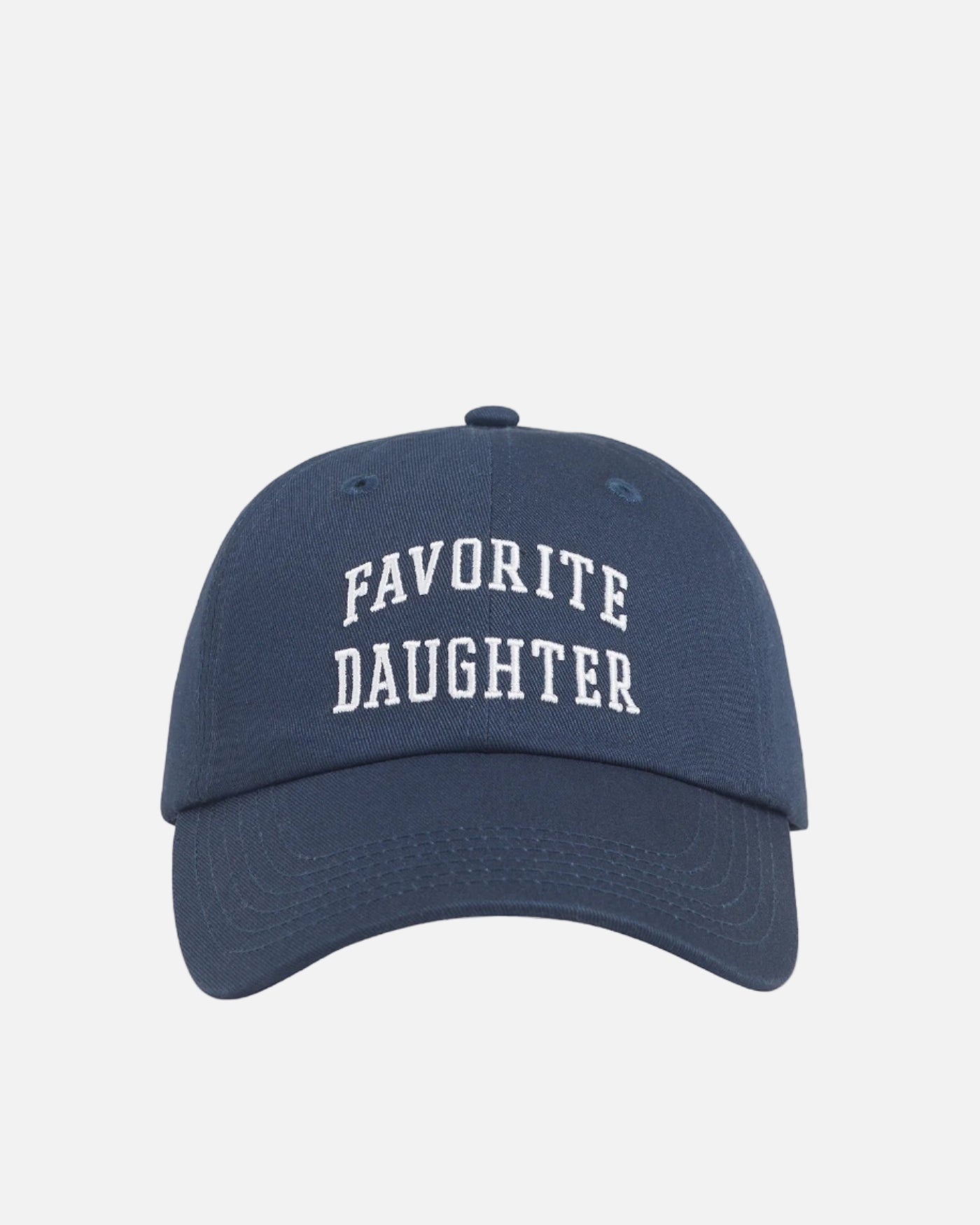 ALL CAPS LOGO BASEBALL CAP - NAVY