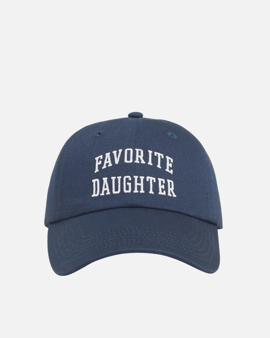 ALL CAPS LOGO BASEBALL CAP - NAVY
