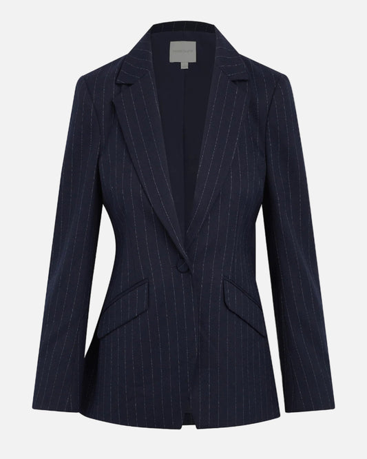 THE FAVORITE BLAZER - NAVY PINSTRIPE