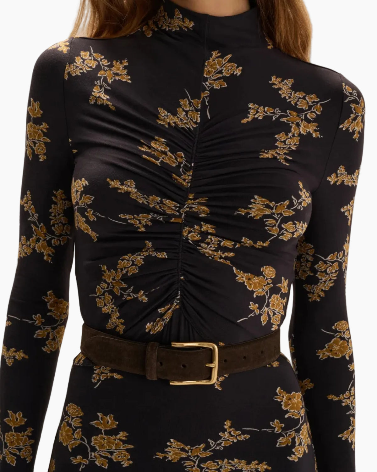 THE LUCIA DRESS - NAVY VINE FLORAL