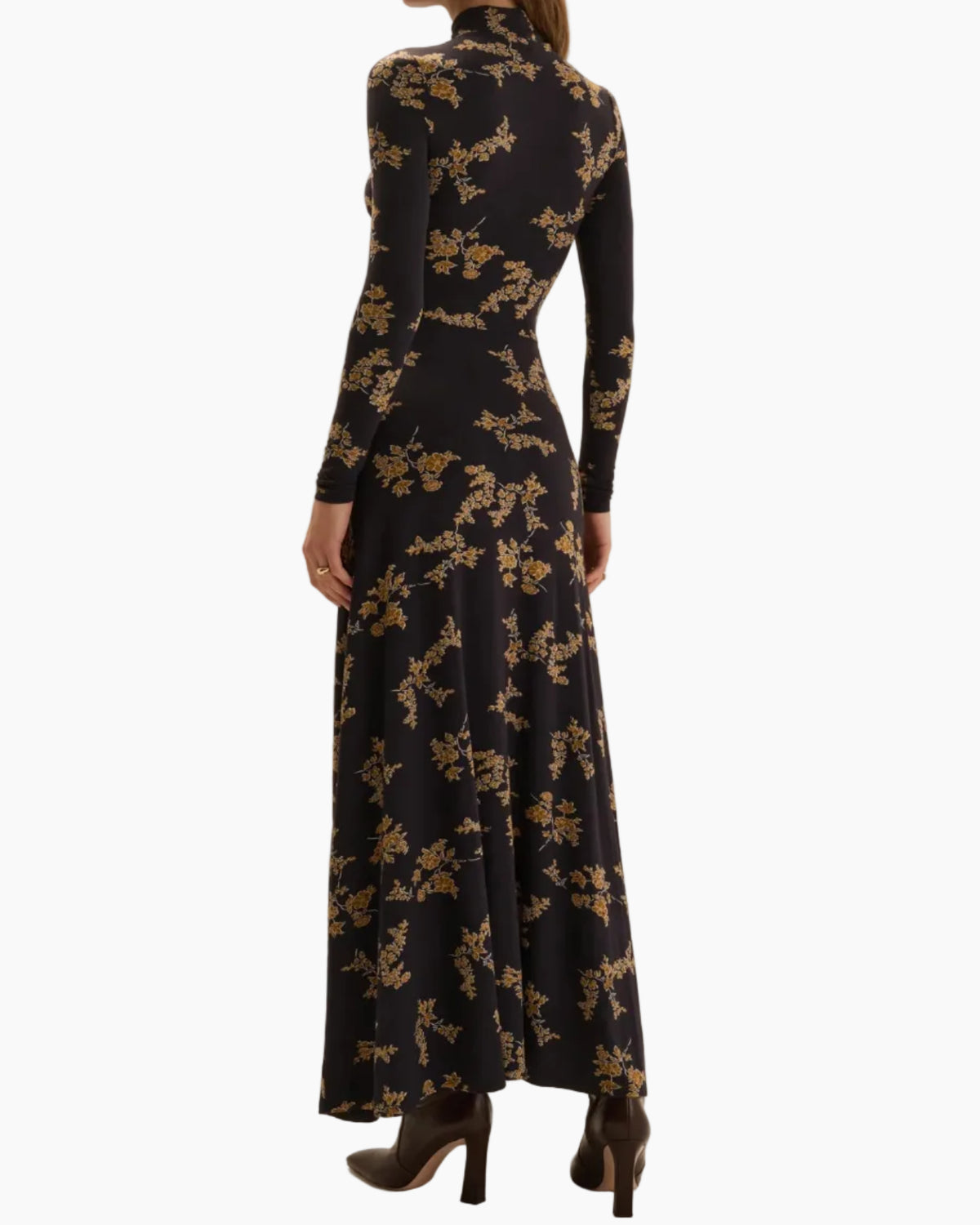 THE LUCIA DRESS - NAVY VINE FLORAL