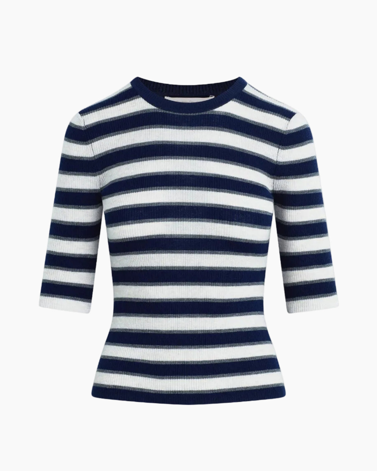 THE AMELIA CREWNECK TOP - MIDNIGHT STRIPE