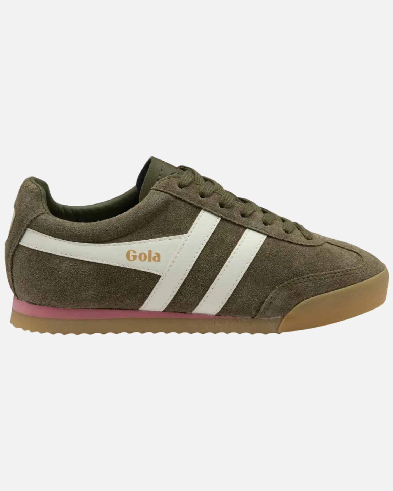 APOLLO SNEAKERS - KHAKI/OFF WHITE/CORAL PINK