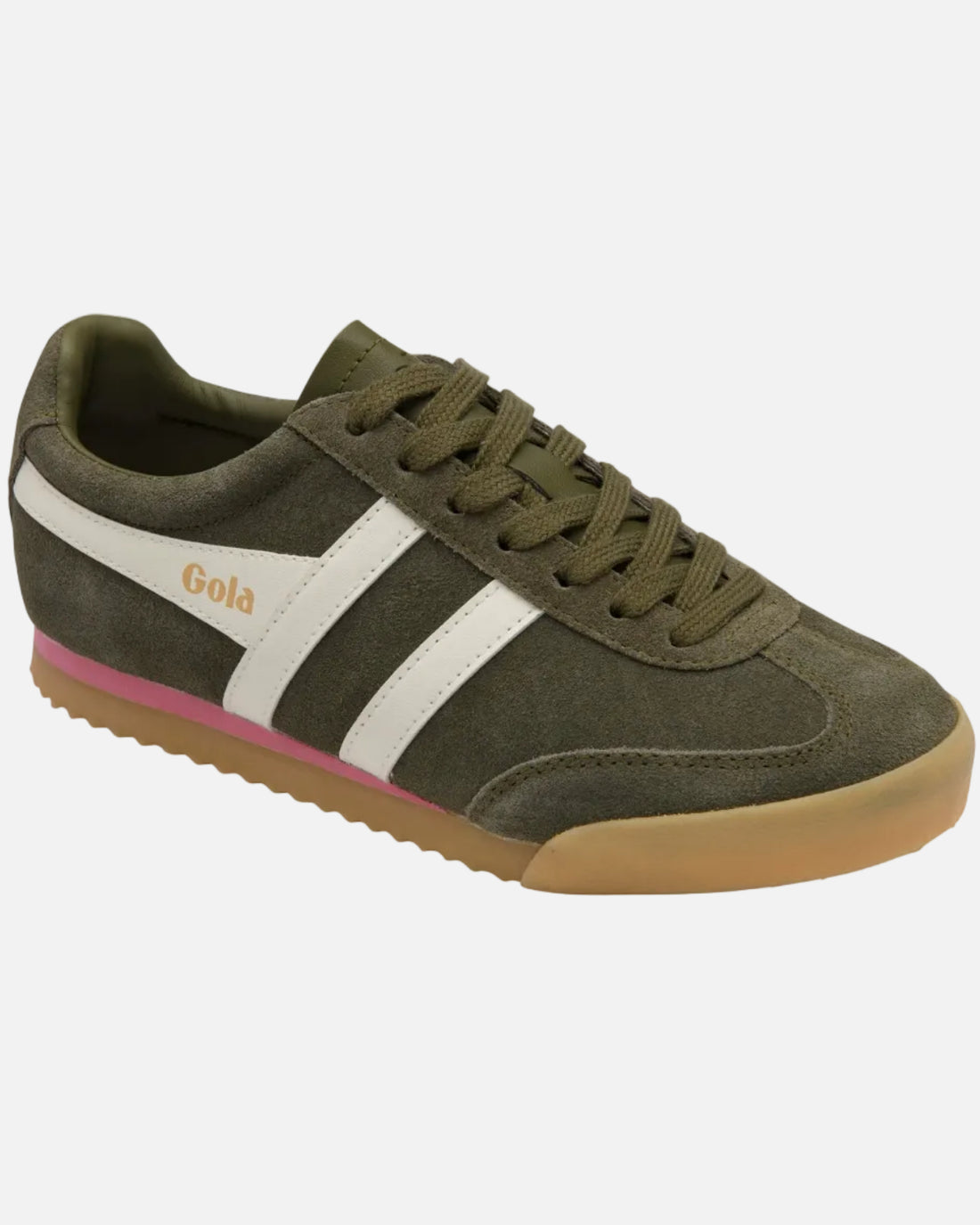 APOLLO SNEAKERS - KHAKI/OFF WHITE/CORAL PINK