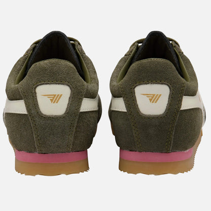 APOLLO SNEAKERS - KHAKI/OFF WHITE/CORAL PINK