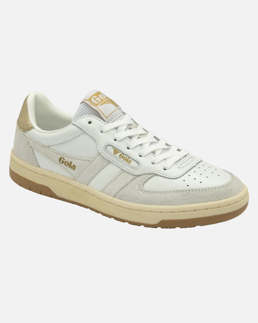 HAWK SNEAKERS - WHITE/WHITE/GOLD