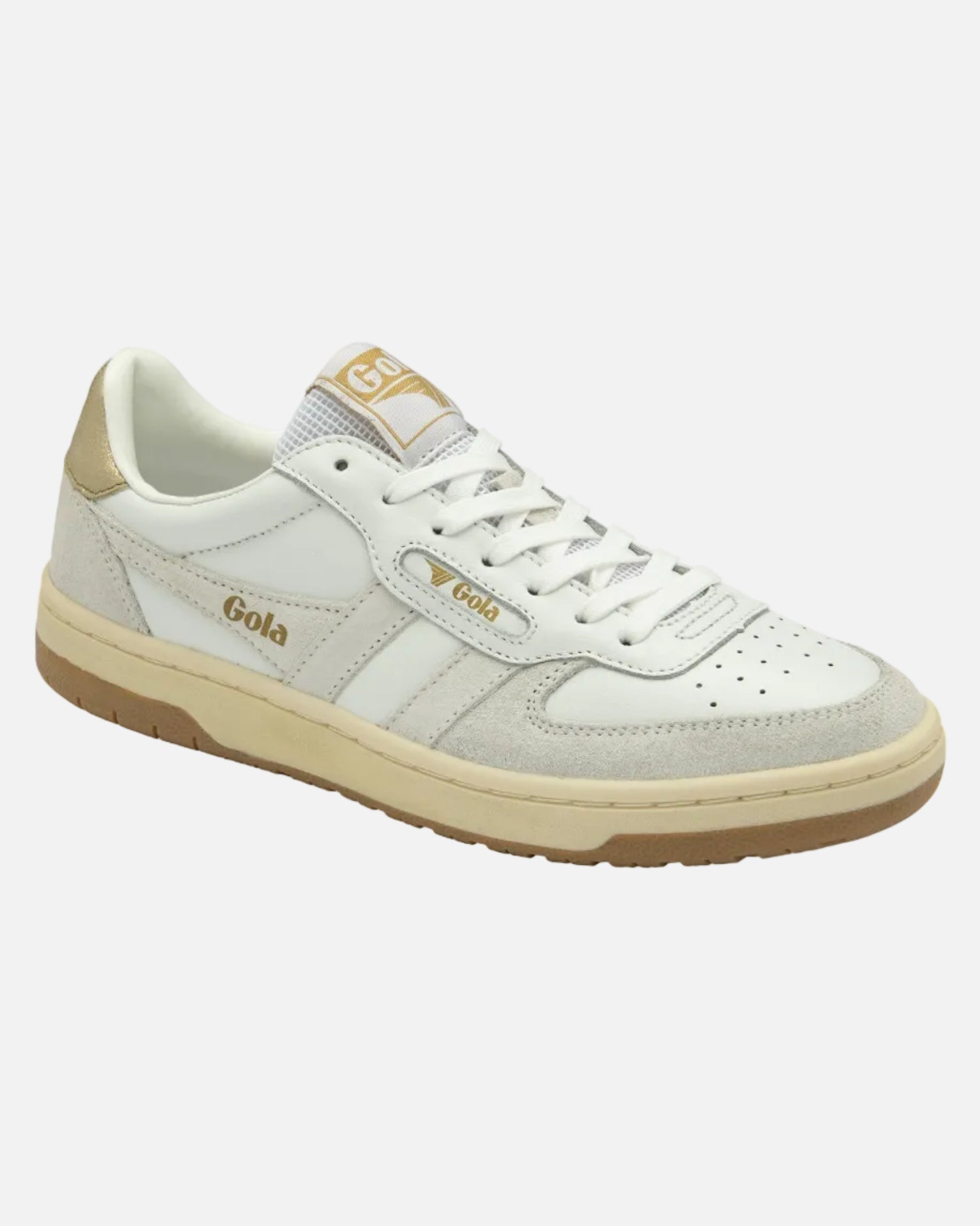 HAWK SNEAKERS - WHITE/WHITE/GOLD