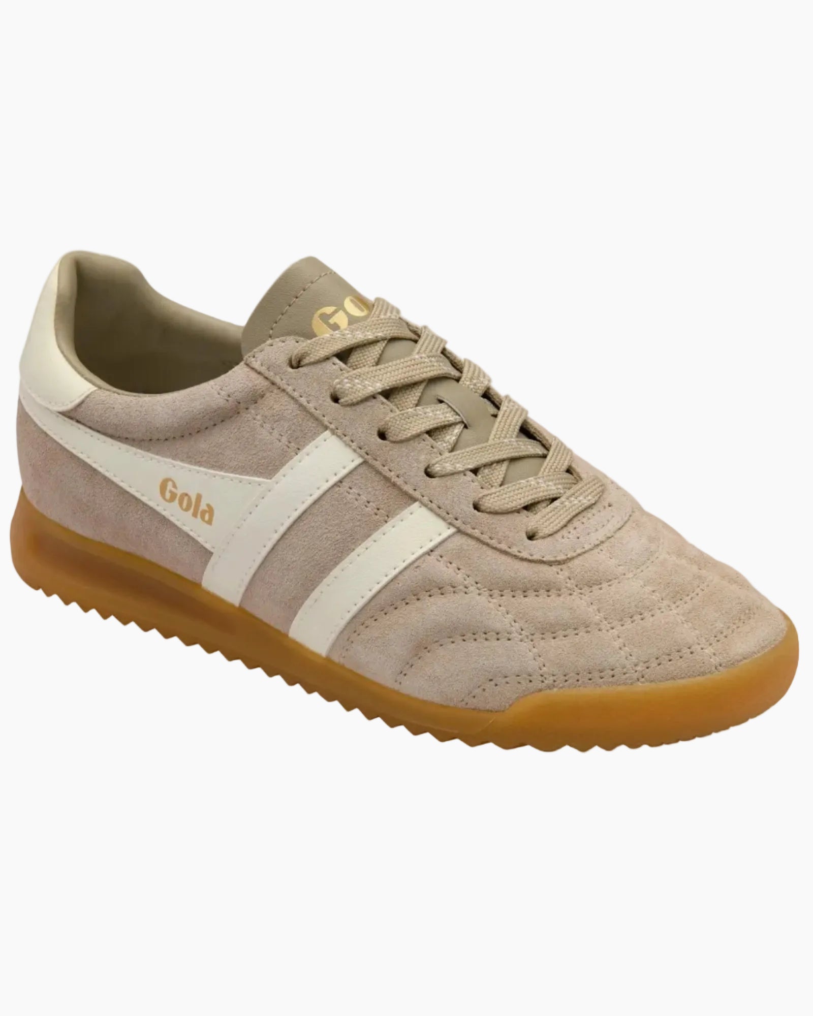 STADIUM SUEDE SNEAKERS - BONE OFF WHITE