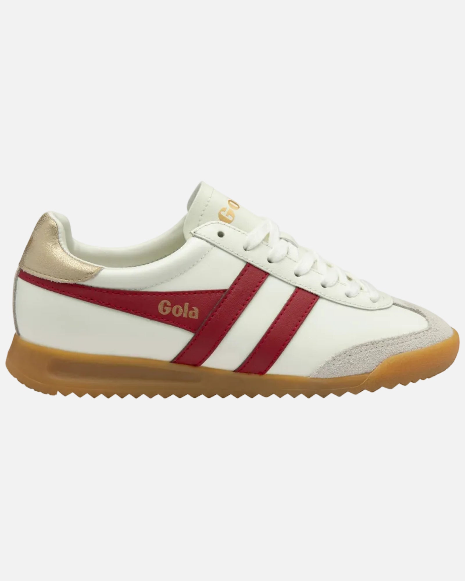 TORPEDO LEATHER SNEAKERS - OFF WHITE/DEEP RED