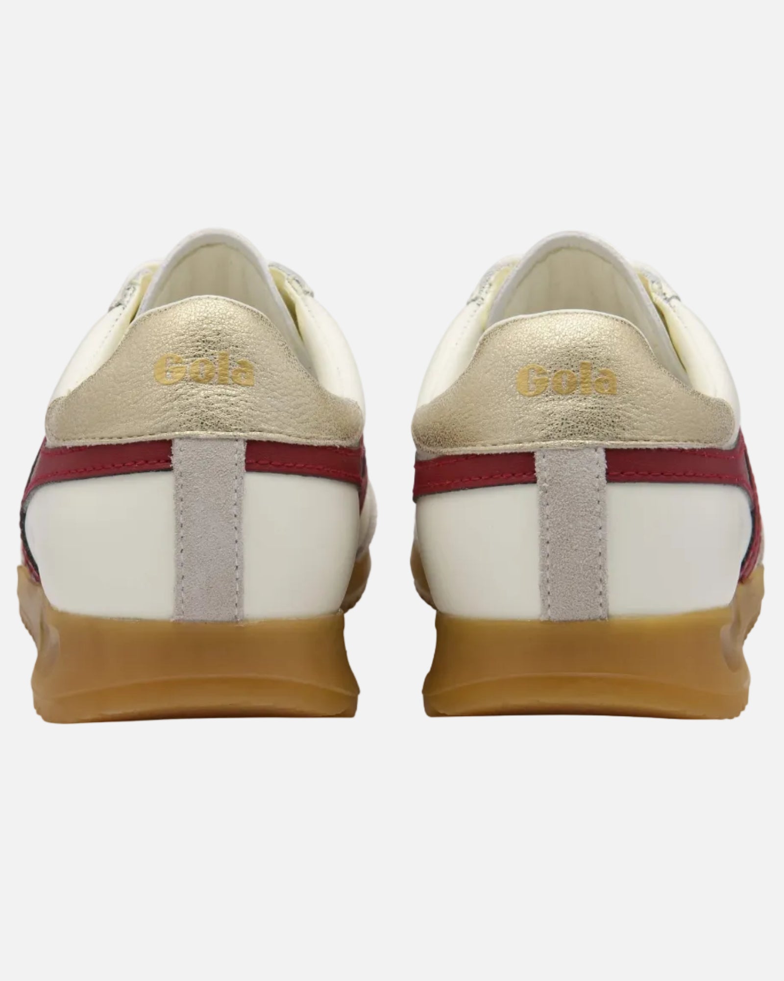 TORPEDO LEATHER SNEAKERS - OFF WHITE/DEEP RED