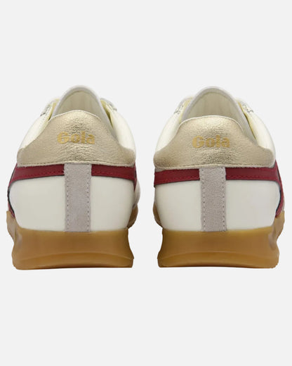 TORPEDO LEATHER SNEAKERS - OFF WHITE/DEEP RED