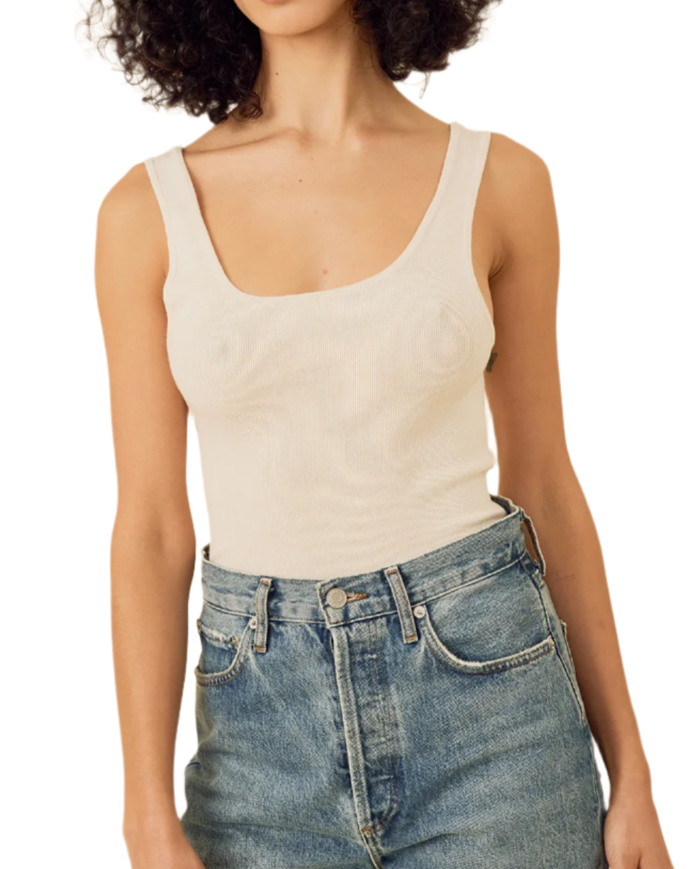 HOLLIE TANK BODYSUIT - IVORY