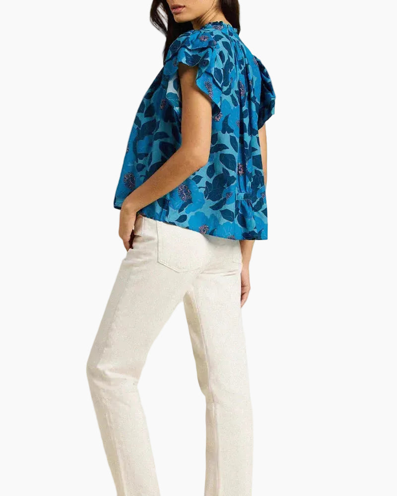 VIOLETTE BLOUSE - LAGO FLORAL