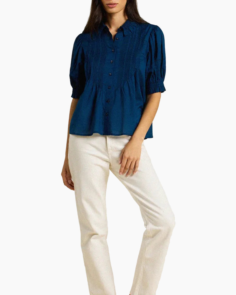 JESS BLOUSE - LAGUNA NAVY