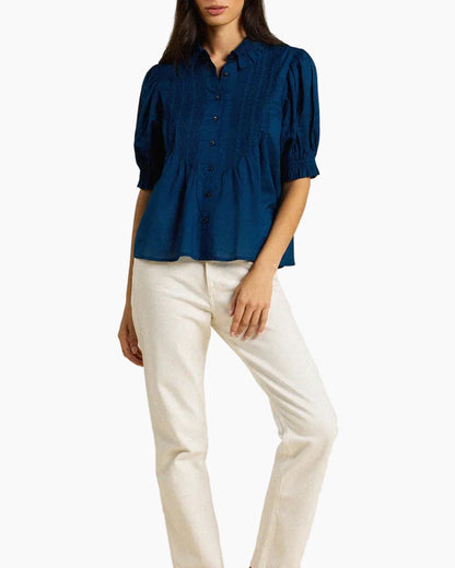 JESS BLOUSE - LAGUNA NAVY
