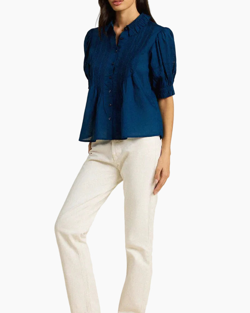 JESS BLOUSE - LAGUNA NAVY