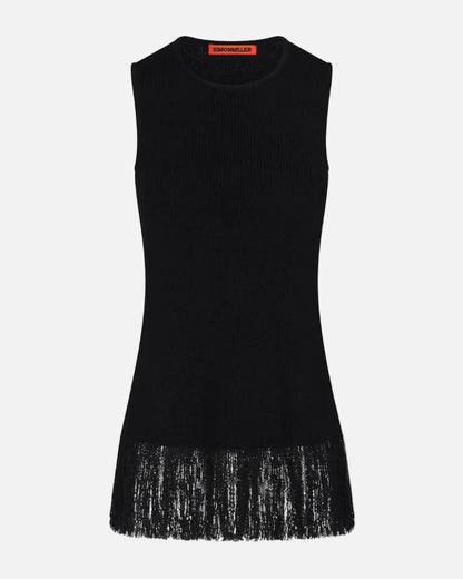 LISEL KNIT TOP - BLACK