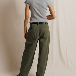 MACY COTTON RIB CREW NECK TEE - HEATHER