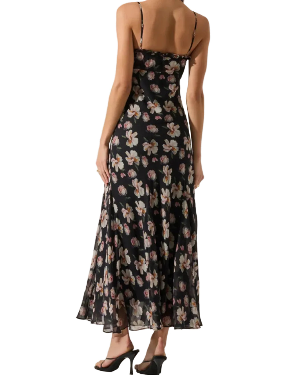 MAERYN DRESS - BLACK FLORAL