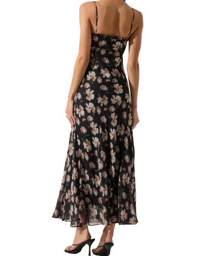 MAERYN DRESS - BLACK FLORAL