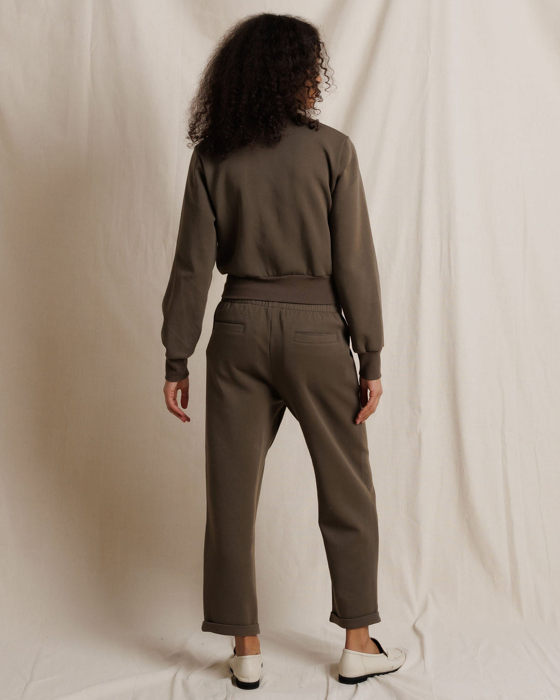 MILANA TRAVEL TRACK JACKET - DARK OLIVE