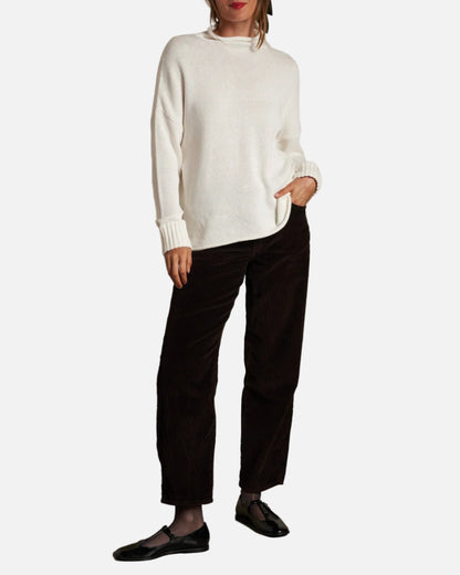 NOVA MOCK NECK SWEATER - SUGAR