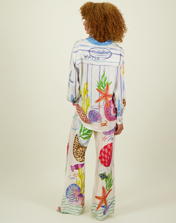 ISABEL PRINTED SHIRT - MAGIC OCEAN
