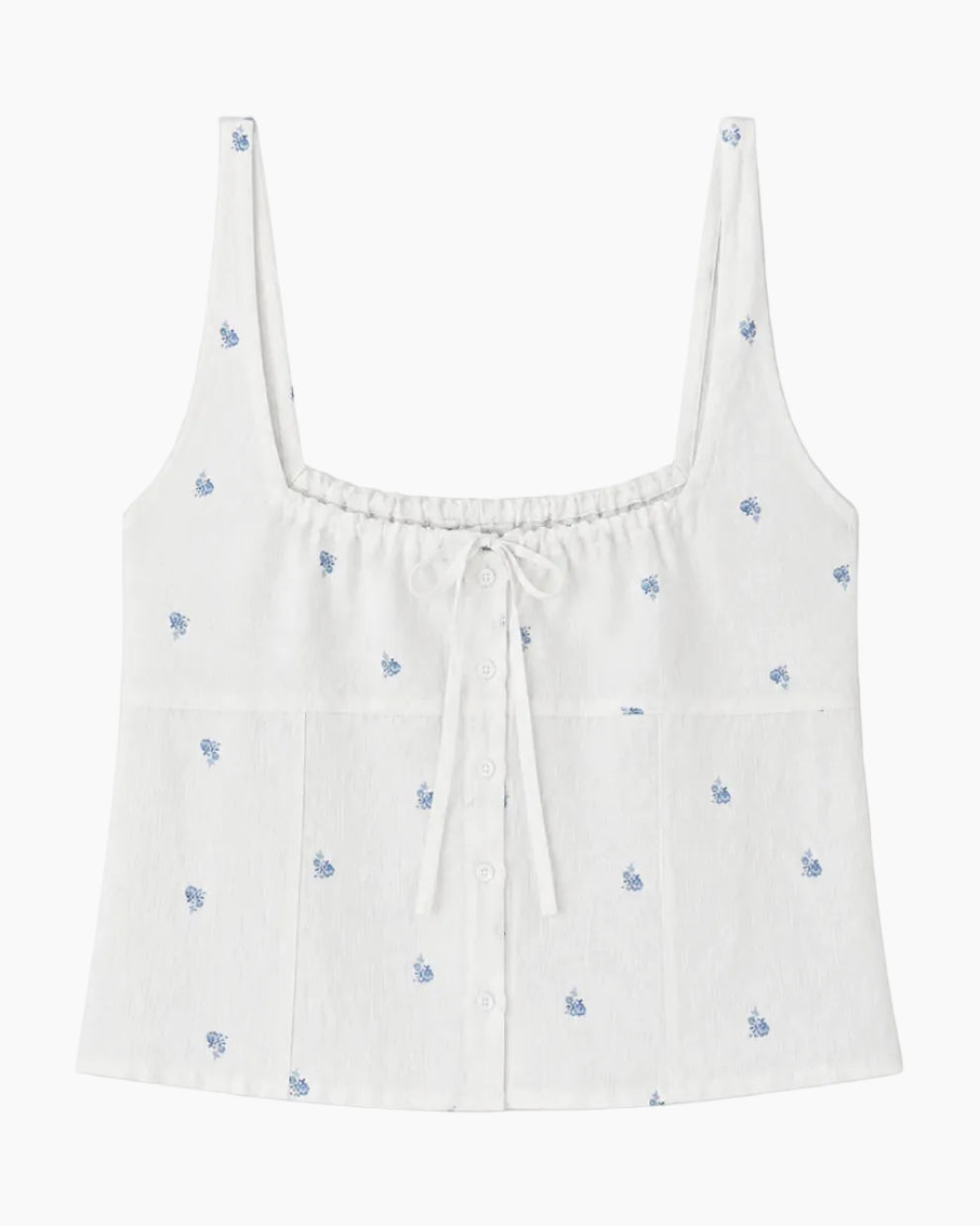 RELAX TIE TOP - FLORAL BLUE