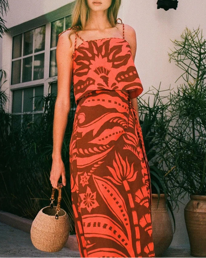 SAMMI SKIRT - NAIA TERRACOTTA