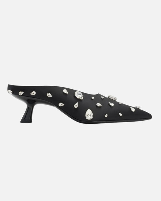 TEARDROP CRYSTAL POINTED GALA MULE