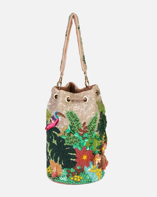TROPICAL FOREST BUCKET BAG